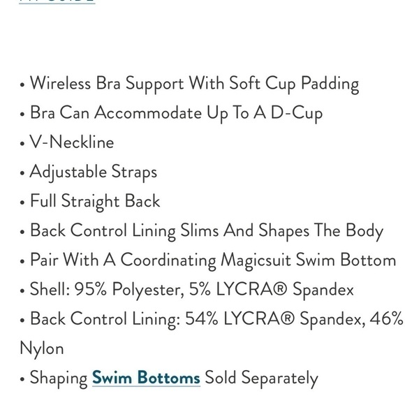 MAGICSUIT by Miriclesuit Rita Tankini Top Blue Pacific 10 Slimming Ruffles - Picture 14 of 14